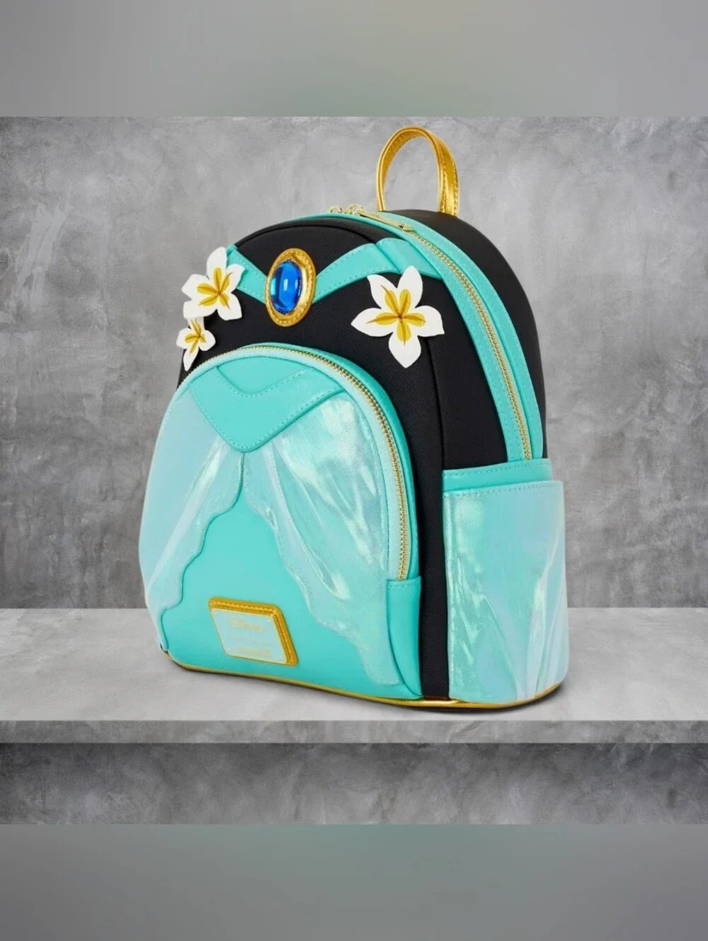 BNWT Loungefly Disney Princess Jasmine Glitter Cosplay Mini Backpack